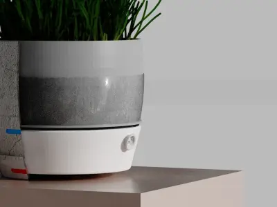 Flowerpot with valve Free 3D model