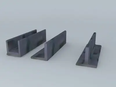 Profiles and steel Angles 3D model