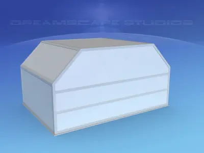 IATA 5 Air Cargo Container Low-poly 3D model
