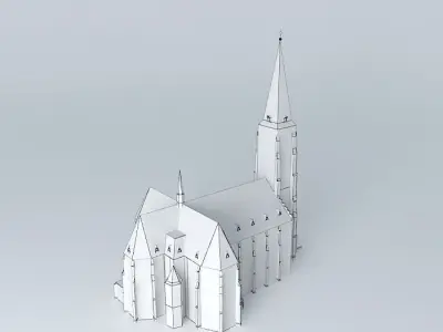 Catholic church in Trinec Free 3D model