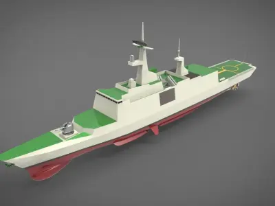 Fregat la fayette class  3D model