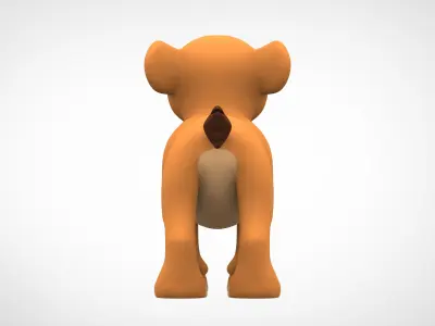 Lion Cub 3D model