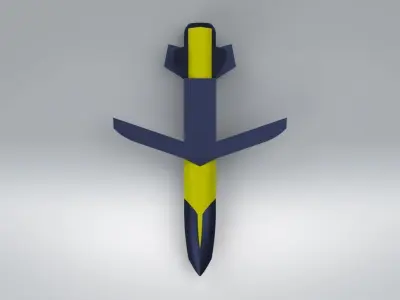ALTINOK Cruise Missile Free low-poly 3D model
