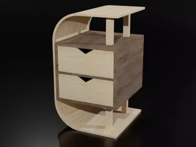 Modern Drawer Free low-poly 3D model purchase