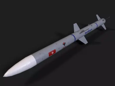 Bozdogan air to air missile Low-poly 3D model