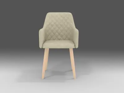 Modern velvet chair Free 3D model