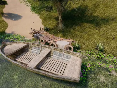 Boat Hanger 3D model