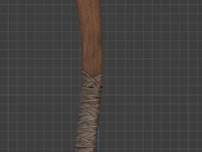 Axe Kratos Leviathan God of War Low-poly 3D model