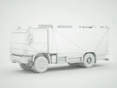 Mercedes Actros Firetruck 3D model