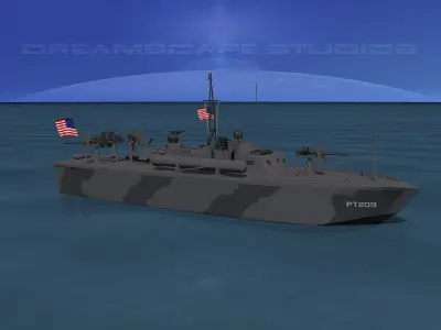 Elco PT Boat PT-209 3D model