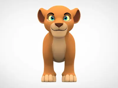 Lion Cub 3D model