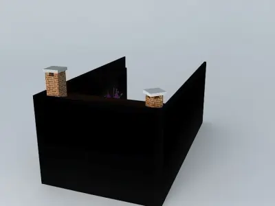 barbecue area Free 3D model