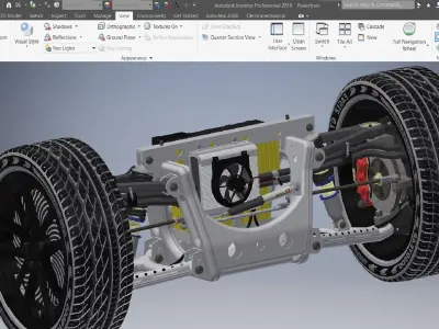 suspension and powertrain 3d model 3D model