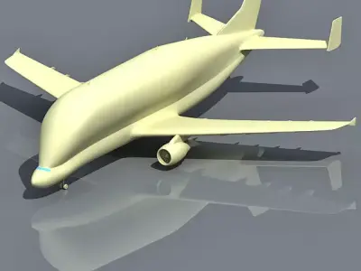 Futuristic Super Transporter 3D model