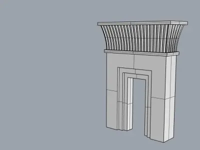 persepolis gate 3d model 3D model