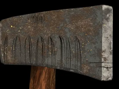 AXE LOW POLY MODEL Low-poly 3D model