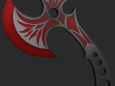 Tomahawk axe Low-poly 3D model