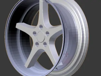 Viva performance MK-18 Ocean Alloy rim 3D model