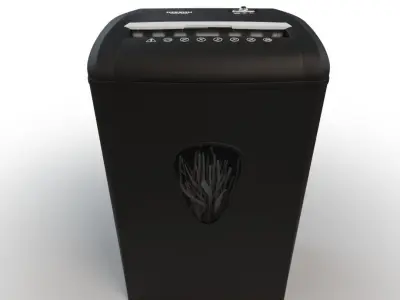 Office Paper Shredder Low-poly 3D model