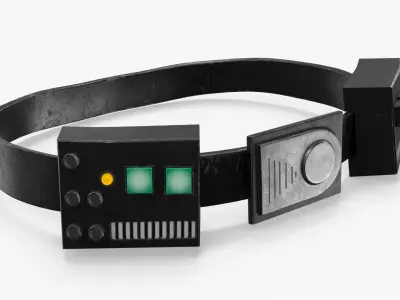 Darth Vader Belt with Electronic Modules 3D model