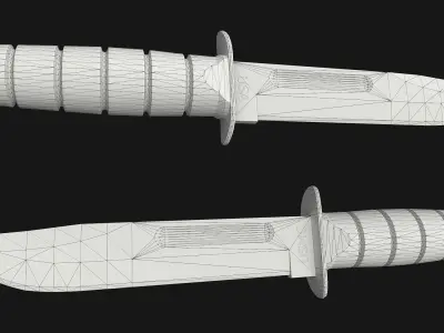 Knives Pack Low-poly 3D model