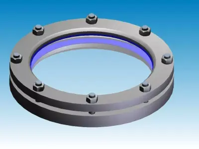 sight glass flange Free 3D model