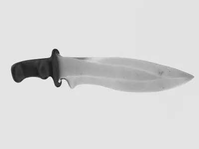 battle knife v2 3D model