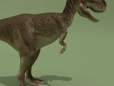 Tyrannosaur Rigged Low-poly 3D model