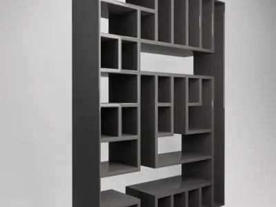 Shelf furniture Free low-poly 3D model