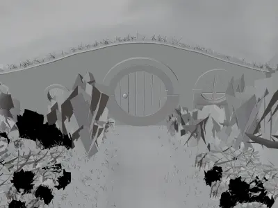 Hobbit Inn from Lord of the Rings 3D model