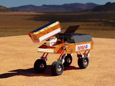 Mars rover 3D model