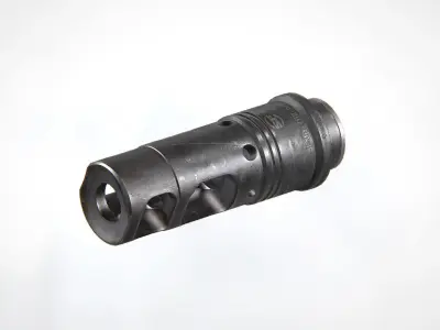 SOCOM-762 Muzzle Brake Low-poly 3D model