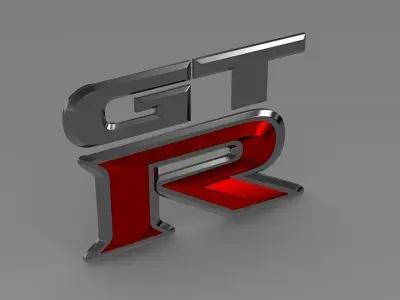 GTR logo 3D model