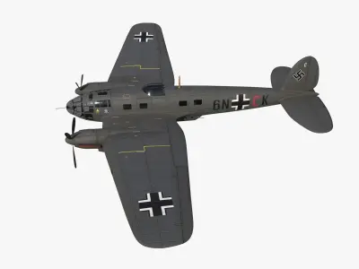 Heinkel He 111 - Battle of Britain Collection Low-poly 3D model