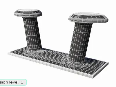New Ship Bollard 3D model