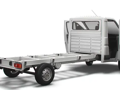 Peugeot Boxer Chassis Truck SCab 4300WB HQInterior 2023 3D model