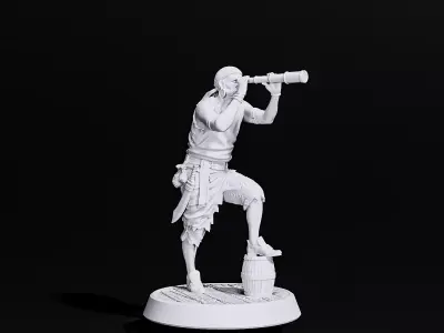 pirate scout 3D print model