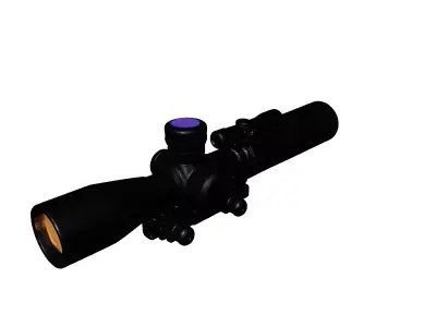 Precision Tactical Rifle Scope 3D model