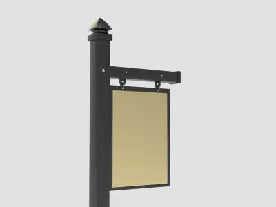 Real Estate Sign 3D model